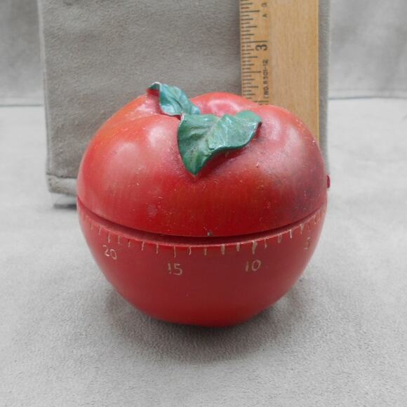 Vintage Apple Kitchen Timer 60 Minute Ceramic Supreme Housewares Works - Picture 4 of 9